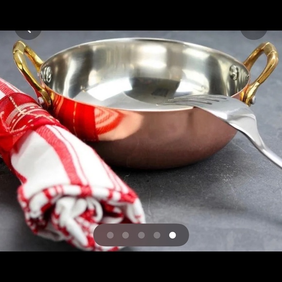 1 pc of copper plated Mini balti dish - Picture 3 of 3